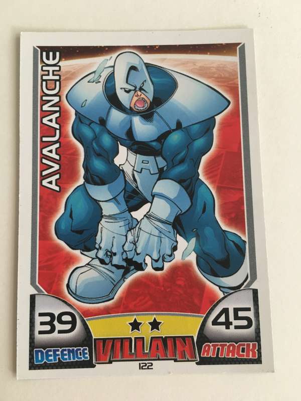 DC MARVEL TOPPS VILLIAN TRADING CARD - AVALANCHE
