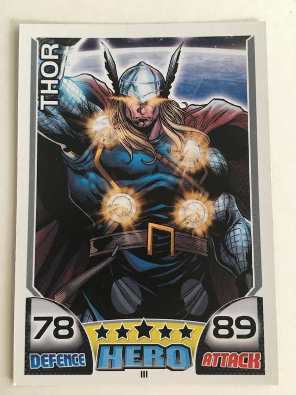 DC MARVEL TOPPS  HERO TRADING CARD - THOR