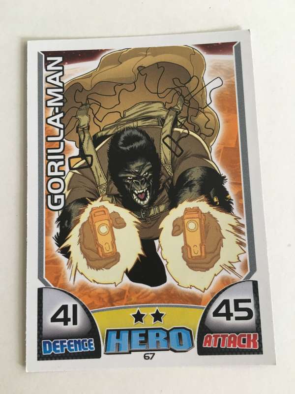 DC MARVEL HERO TOPPS TRADING CARD - GORILLA-MAN