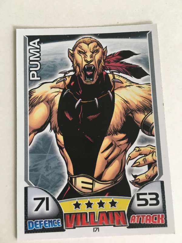 DC MARVEL TOPPS TRADING CARD VILLAIN - PUMA