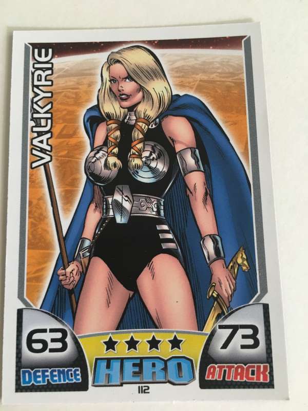 DC MARVEL TOPPS HERO TRADING CARD - VALKYRIE