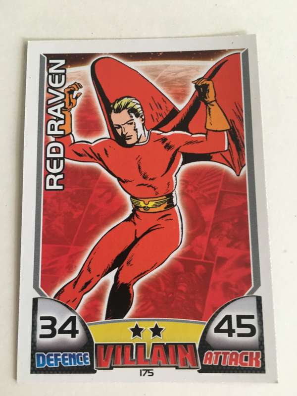 DC MARVEL TOPPS VILLAIN TRADING CARD - RED RAVEN