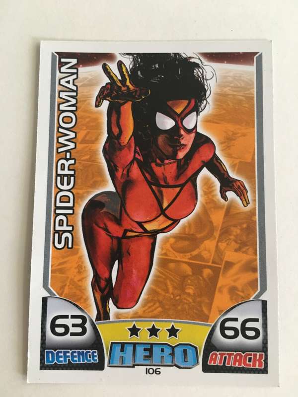 DC MARVEL TRADING CARD  -  HERO - TOPPS - SPIDER-WOMAN