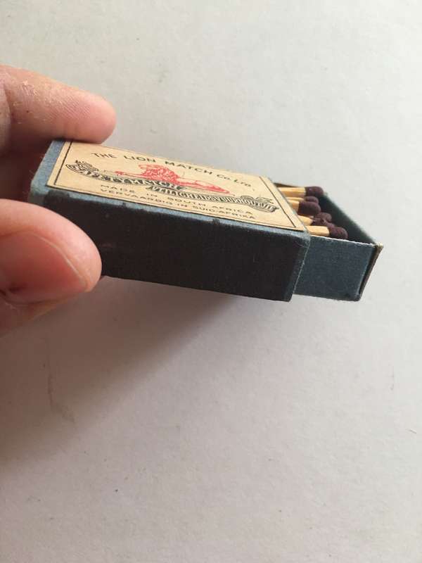 VINTAGE LION MATCHBOX  SAFETY MATCHES