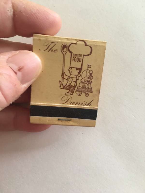 VINTAGE MATCHBOOK - THE DANISH JHB