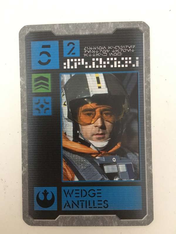 VINTAGE LUCASFILM  STAR WARS CARD - ORIGINAL STAR WARS ACTORS -  WEDGE ANTILLES