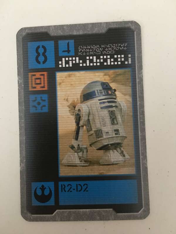 VINTAGE LUCASFILM  STAR WARS CARD - ORIGINAL STAR WARS ACTORS - R2-D2