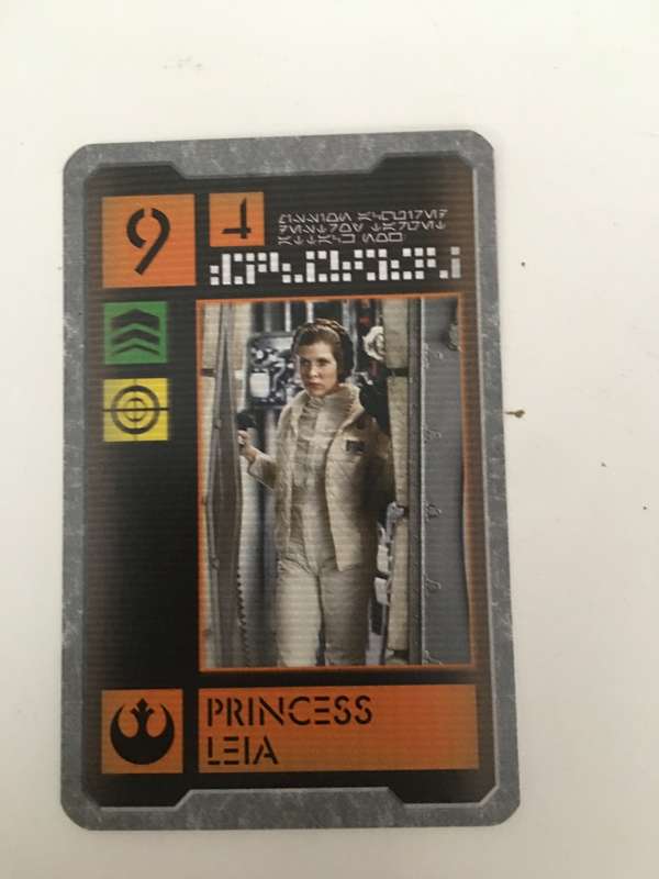 VINTAGE LUCASFILM  STAR WARS CARD - ORIGINAL STAR WARS ACTORS - PRINCESS LEIA
