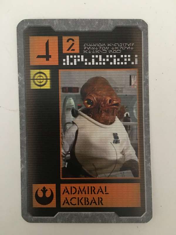 VINTAGE LUCASFILM STAR WARS - FIRST ORIGINAL ACTORS - ADMIRAL ACKBAR