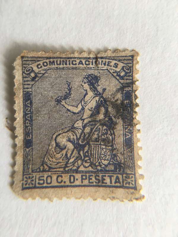 SPAIN OLD USED STAMP 1874
