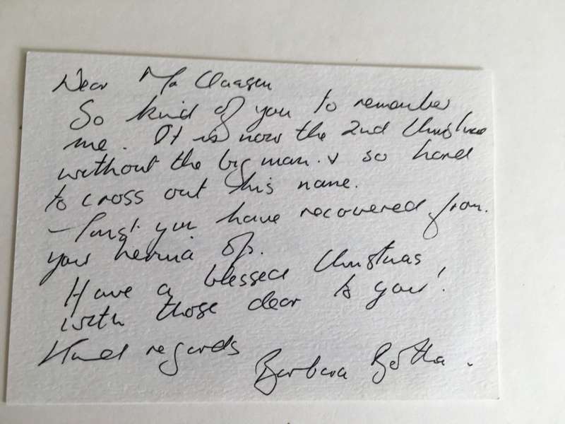 NUMEROUS ITEMS FROM WIFE OF FORMER PRESIDENT WIFE MRS BARBRA BOTHA WIFE OF PW BOTHA