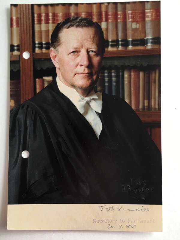 LOVELY AUTOGRAPHED PHOTO OF FORMER SECRETARY TO PARLIAMENT PHOTO AND POST CARD OF PARLIAMENT