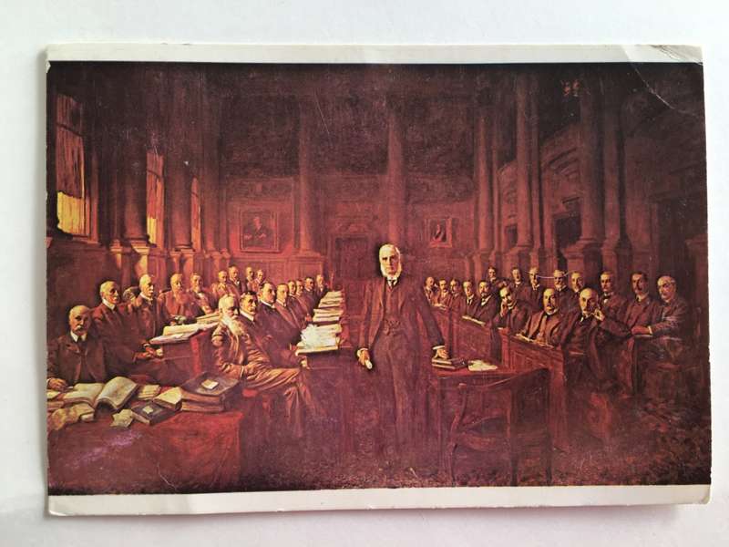 LOVELY AUTOGRAPHED PHOTO OF FORMER SECRETARY TO PARLIAMENT PHOTO AND POST CARD OF PARLIAMENT