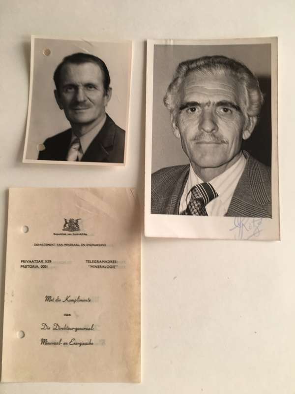 2 LOVELY AUTOGRAPHS  OF PAST MINISTER J I  KOTZE AND  DIRECTOR GENERAL