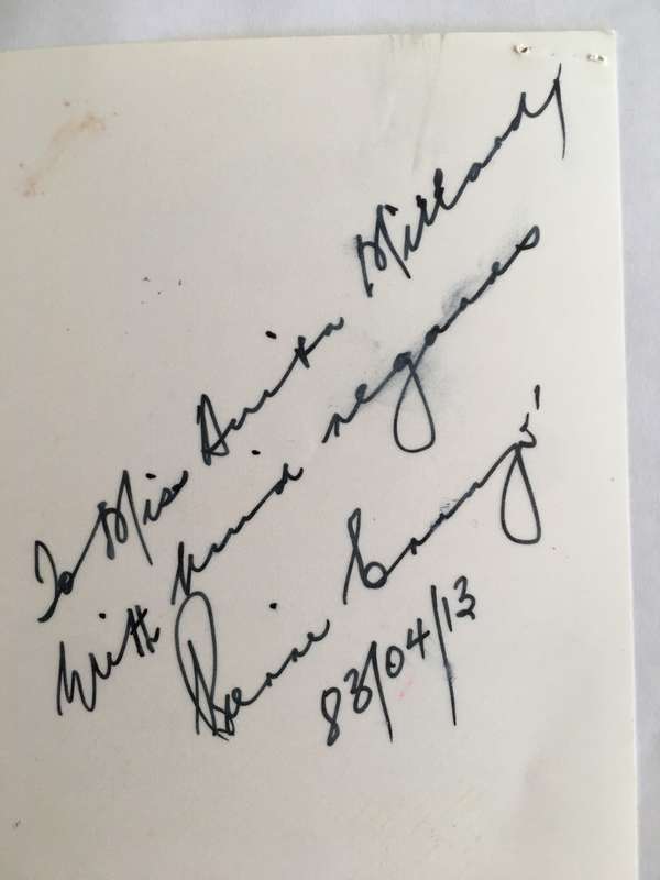 AUTOGRAPHED PHOTO OF FORMER MINISTER P. CRONJE - 1983