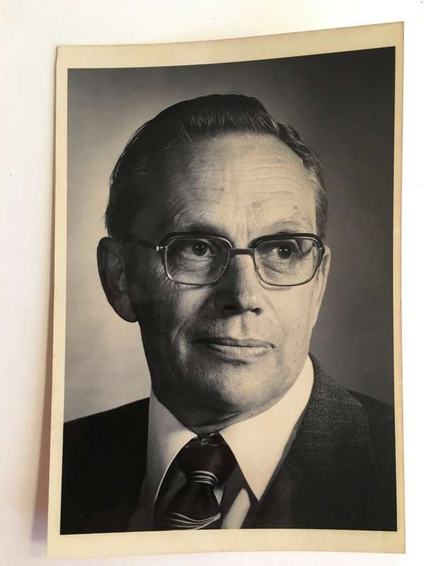 LOVELY SIGNED PHOTO OF PROF J.H. JOOSTE DIRECTOR OF EDUCATION  - 1983