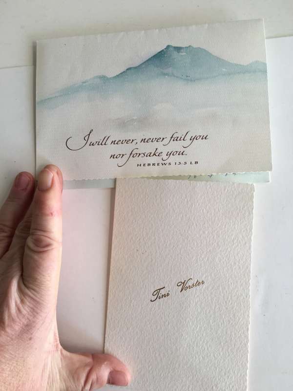 LOVELY CARDS SIGNED BY MRS TINI VORSTER WIFE OF FORMER PRESIDENT VORSTER