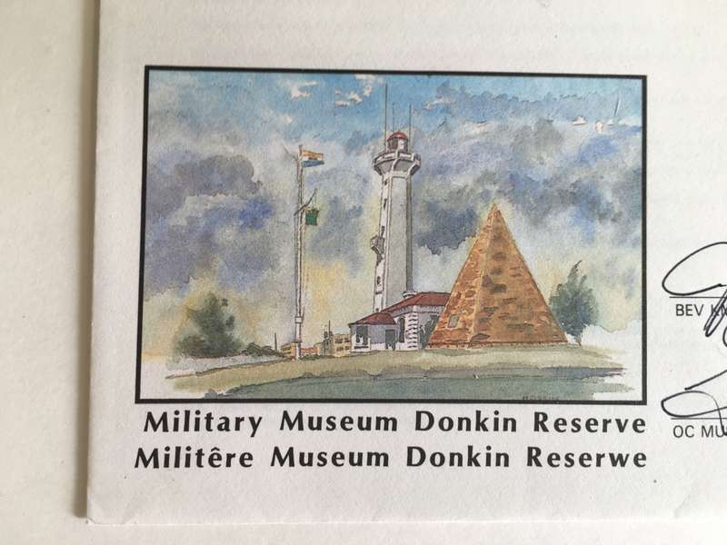 LOVELY PORT ELIZABETH  SIGNED FDC  DONKIN RESERVE - THEN MAYOR / EP COMD/ ARTIST AND BEV MUSEUM 1991