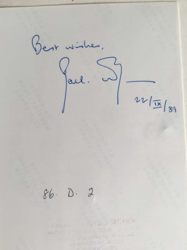 LOVELY AUTOGRAPHED PHOTO AND LETTERS AND CARDS FROM THE FORMER OPPOSITION LEADER ZACH DE BEER