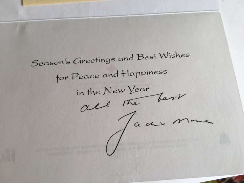 LOVELY AUTOGRAPHED PHOTO AND LETTERS AND CARDS FROM THE FORMER OPPOSITION LEADER ZACH DE BEER