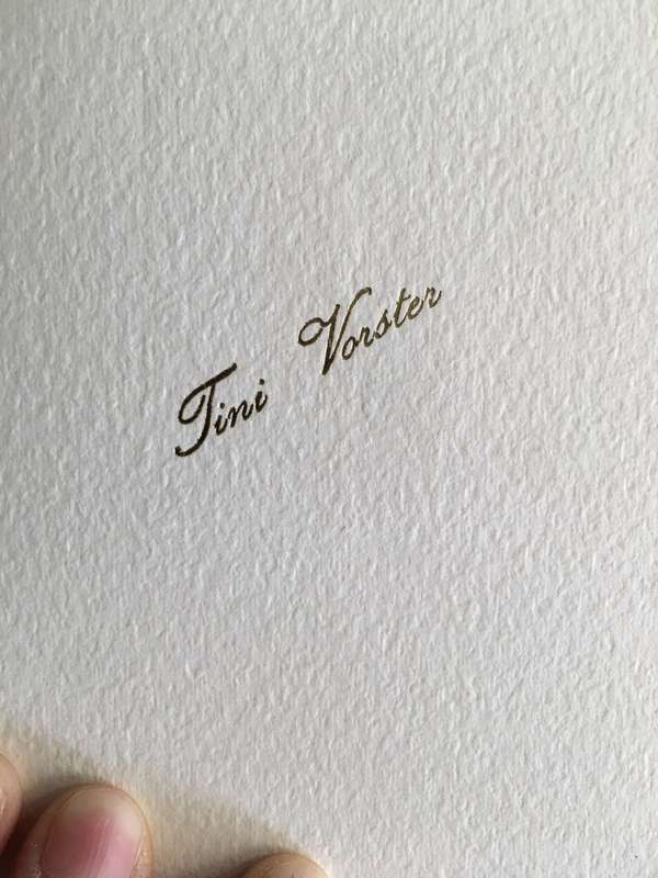 TWO LOVELY CARDS FROM FORMER PRESIDENT WIFE  MRS TINI VORSTER