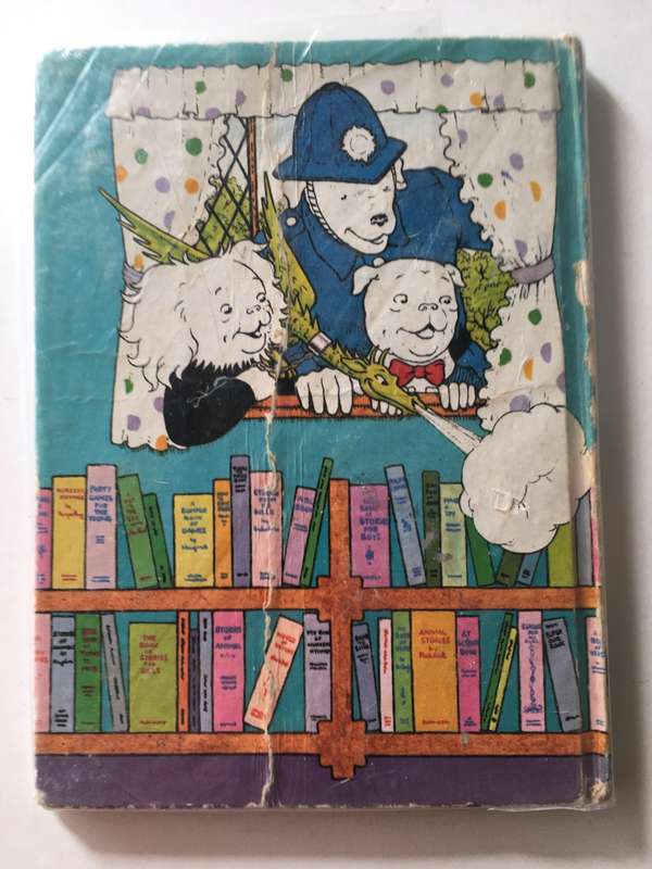 LOVELY VINTAGE RUPERT THE BEAR - 1976  SMALL HARD COVER BOOK COVERED IN PLASTIC NODDY STYLE BOOK
