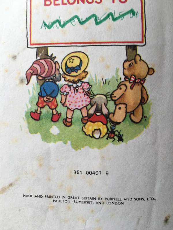LOVELY VINTAGE NODDY HARDCOVER BOOK - NO. 5 - 1952