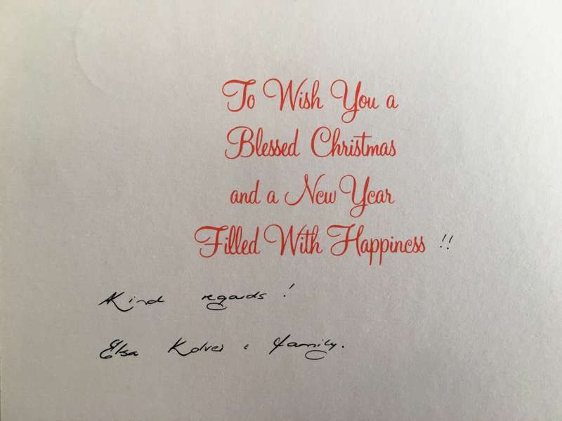 LOVELY VINTAGE LETTER  OF  FORMER PRESIDENT WIFE MRS TINI VORSTER  - 1986