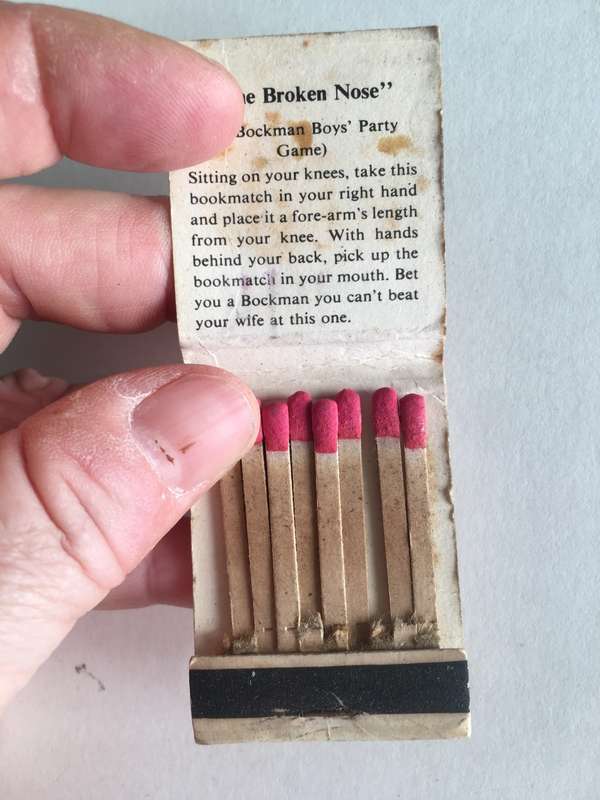 VINTAGE TWO  MATCH BOOKS