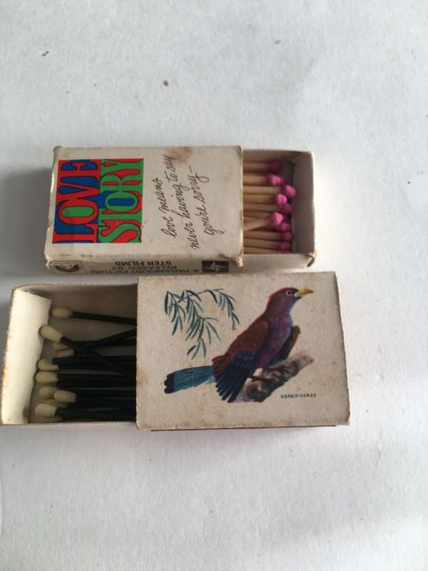 VINTAGE 2 MATCH BOXES