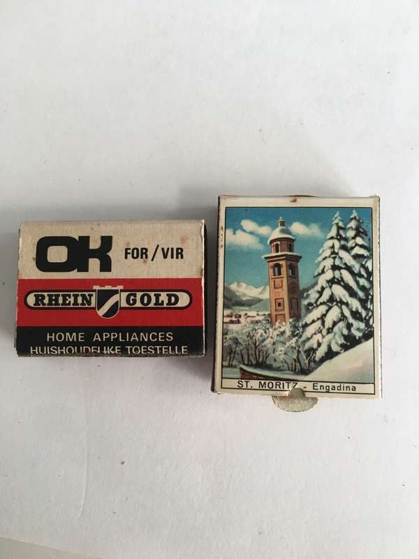 VINTAGE 2 MATCH BOXES