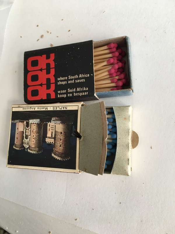 VINTAGE 2 MATCH BOXES