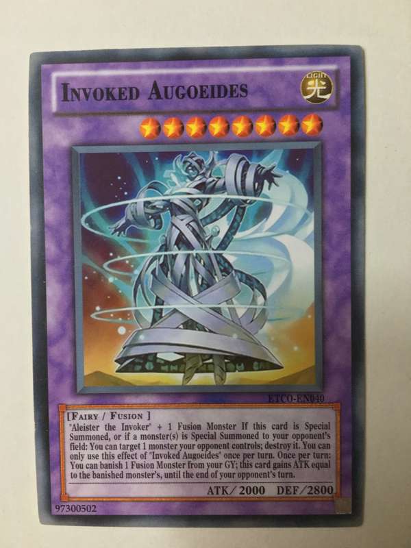 YU-GI-OH TRADING CARD - INVOKED AUGOEIES