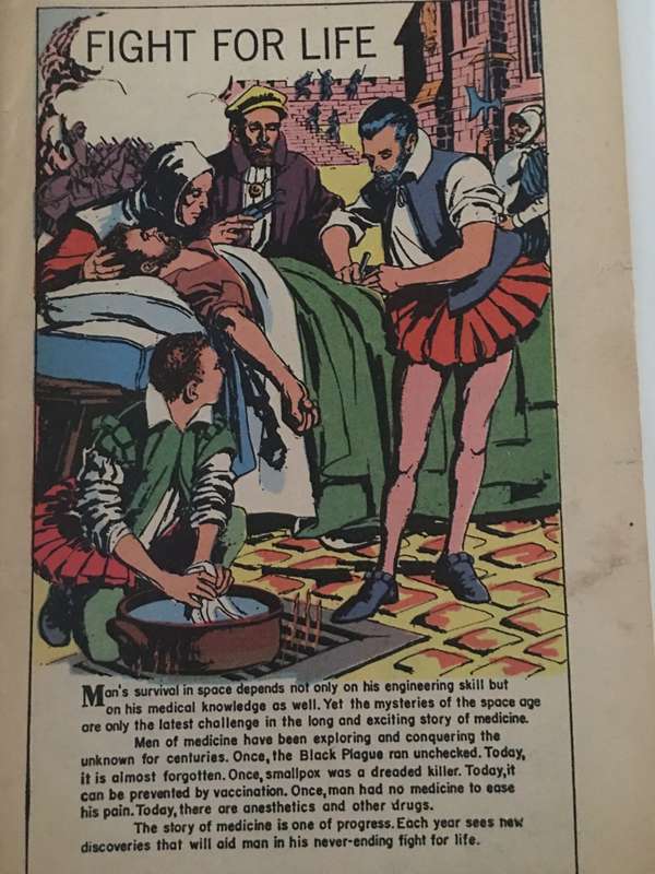 VINTAGE WORLD ILLUSTRATED CLASSICS COMIC - FIGHT FOR LIFE LATE 50`S TO 60`S