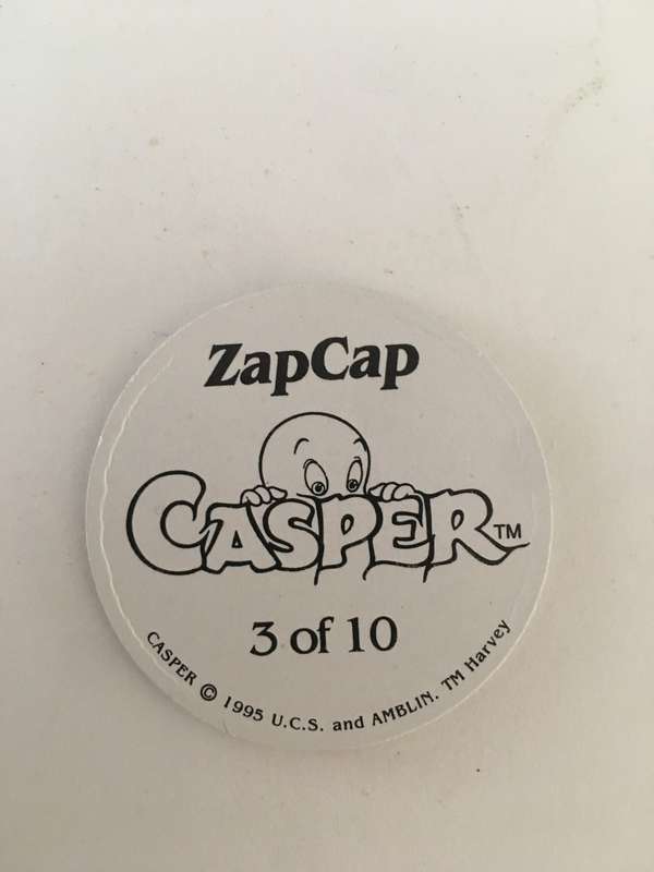 ZAPCAP CASPER TAZO 1995 - HOLOGRAM TAZO -  NO. 3