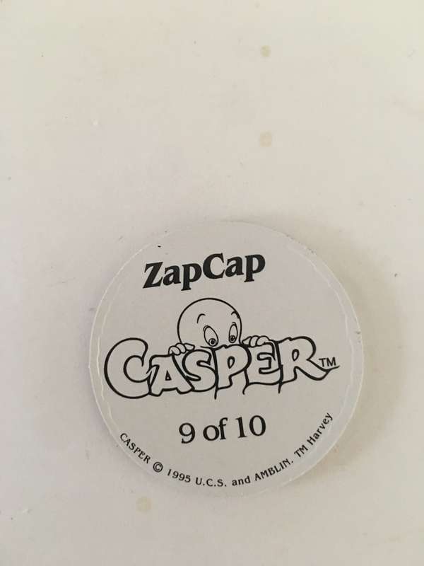 ZAPCAP CASPER TAZO 1995 - HOLOGRAM TAZO - NO. 9