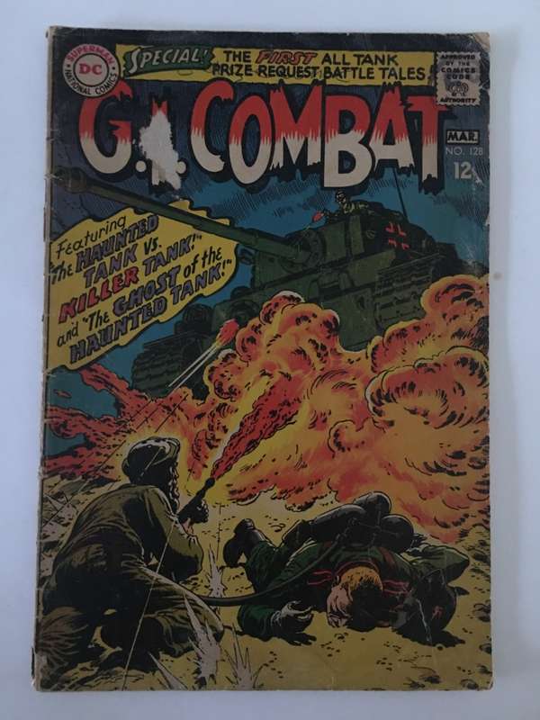 VINTAGE  DC  COMIC  - G.I.  COMBAT - NO. 128  - 1968