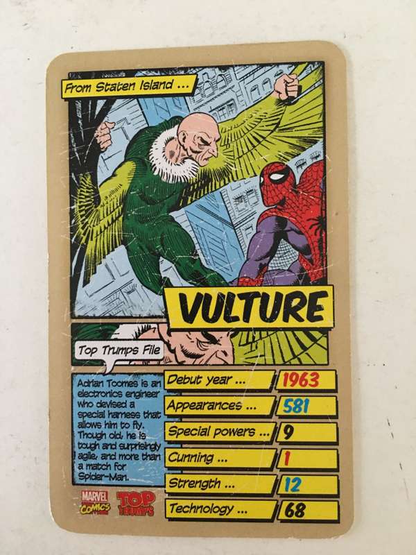 VINTAGE DC / MARVEL TOPPS TRADING CARD -  VULTURE