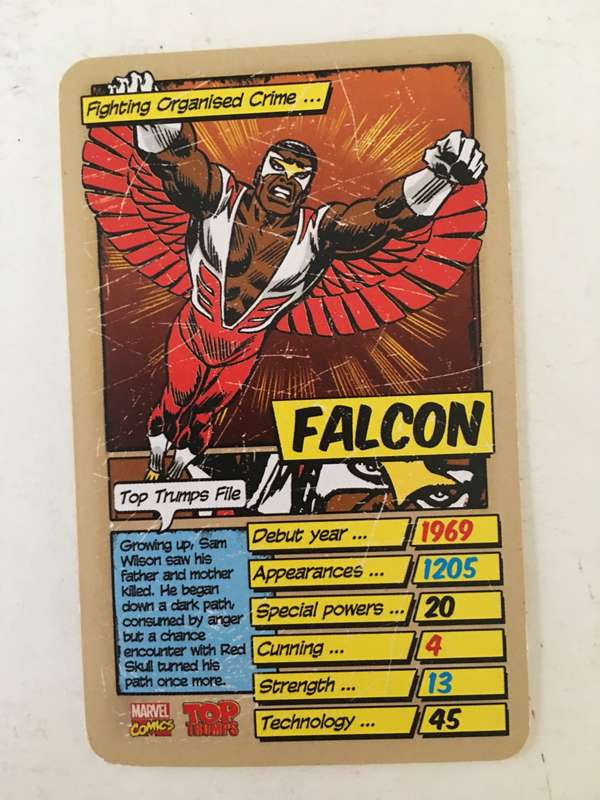 VINTAGE DC / MARVEL TOPPS TRADING CARD - FALCON