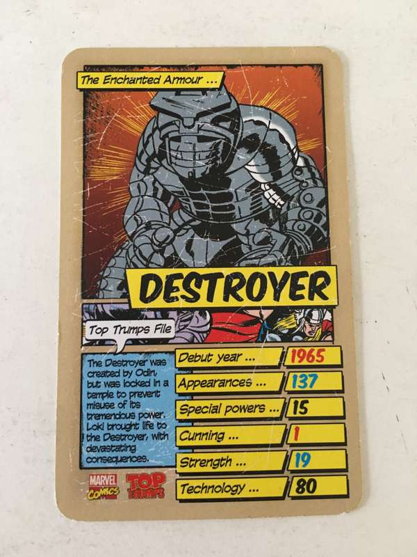 VINTAGE DC / MARVEL TOPPS TRADING CARD - DESTROYER