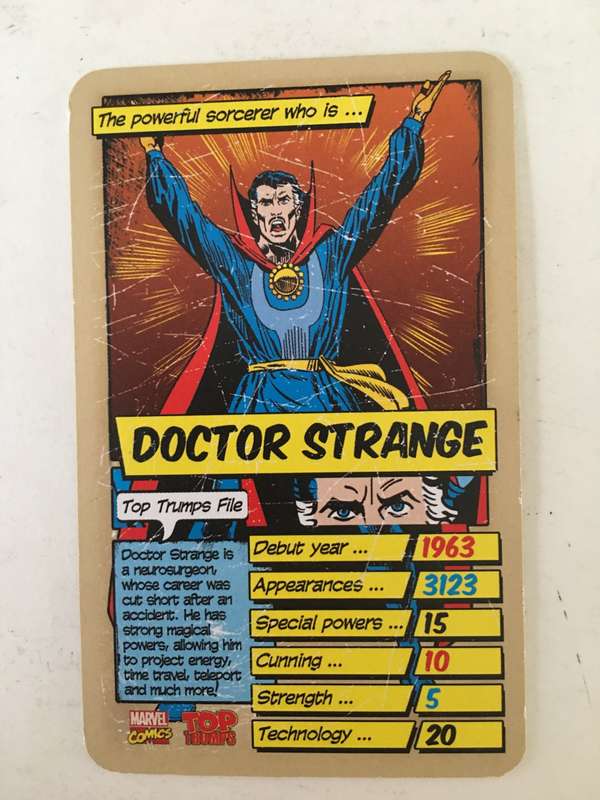 VINTAGE DC / MARVEL TOPPS TRADING CARD -  DOCTOR STRANGE