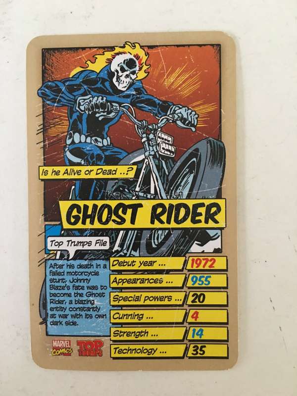 VINTAGE DC / MARVEL TOPPS TRADING CARD - GHOST RIDER