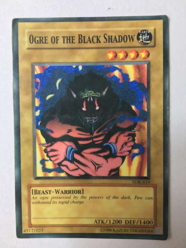 YU-GI-OH TRADING CARD - OGRE OF THE BLACK SHADOW