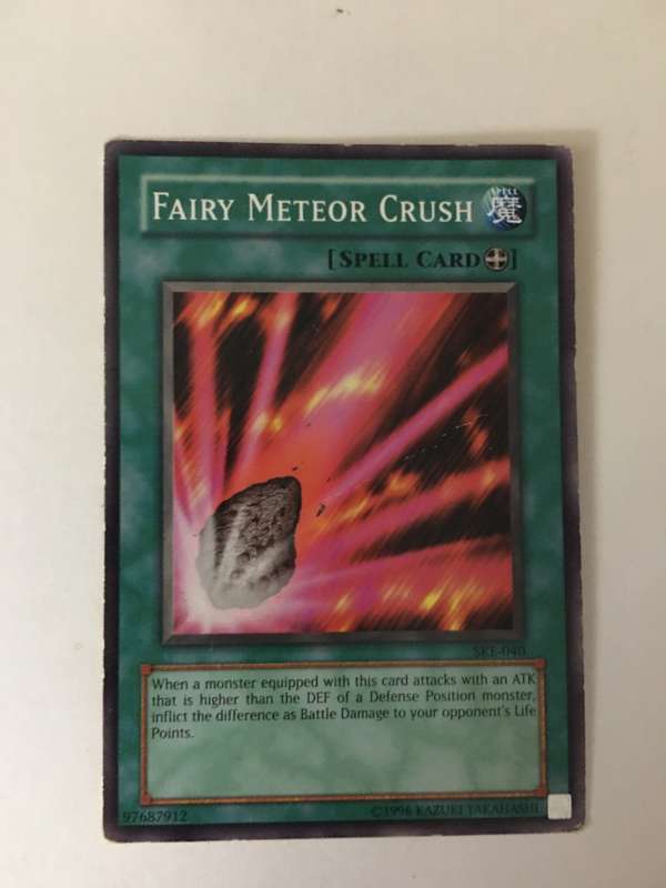 YU-GI-OH TRADING CARD -  FAIRY METEOR  CRUSH