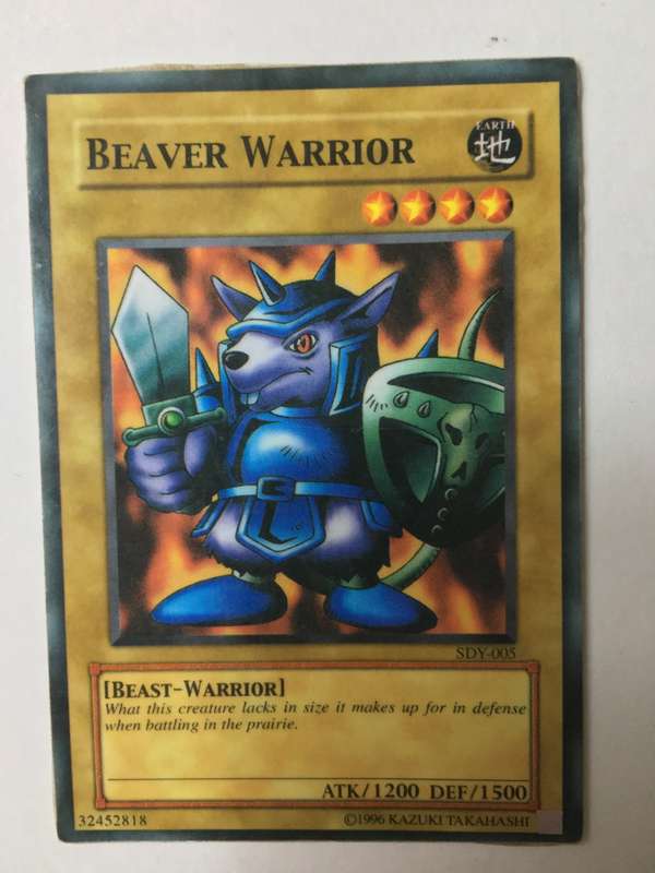 YU-GI-OH TRADING CARD - BEAVER WARRIOR