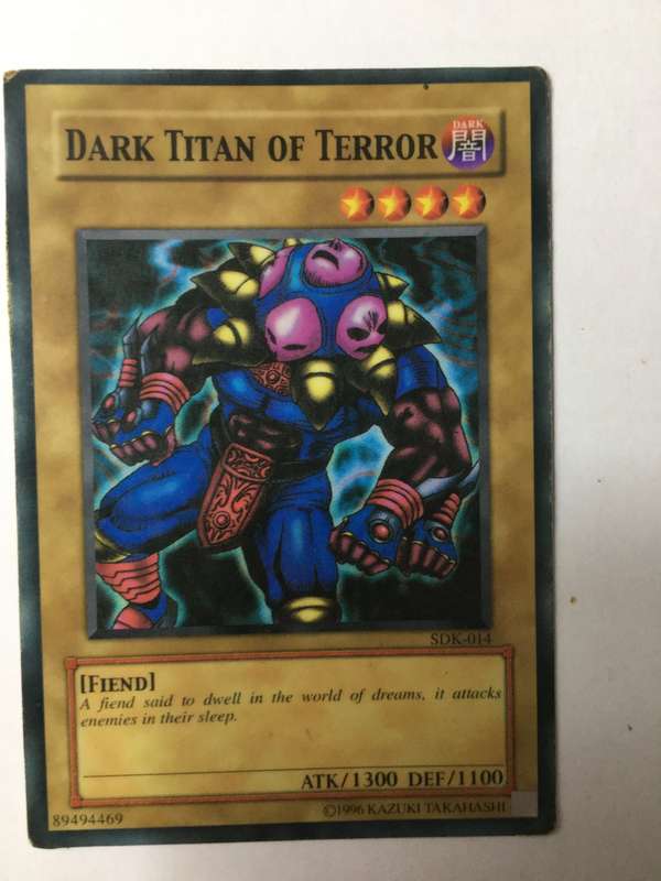 YU-GI-OH TRADING CARD - DARK TITAN OF TERROR