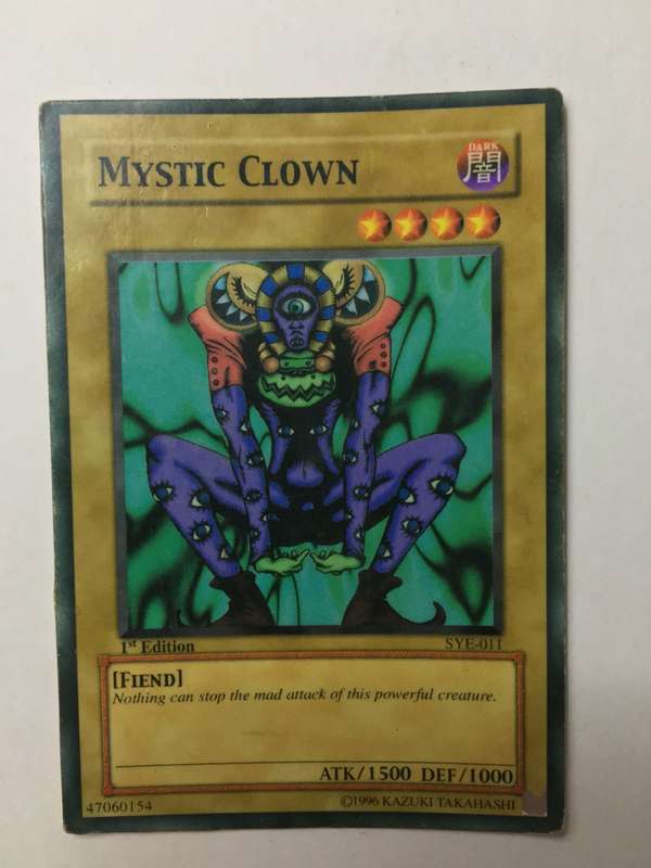 YU-GI-OH TRADING CARD - MYSTIC CLOWN