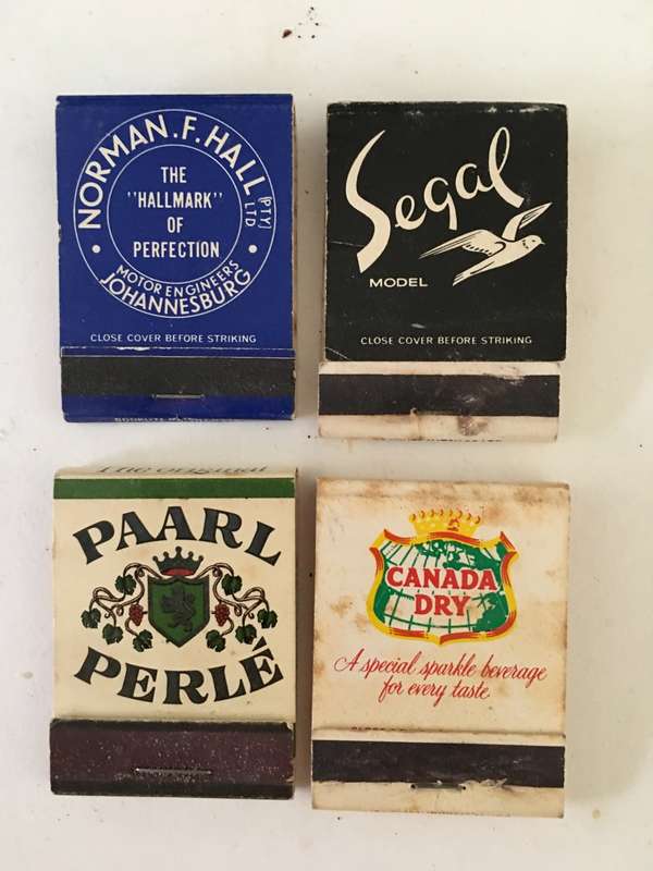 4 VINTAGE MATCH BOOKS MATCHES IN