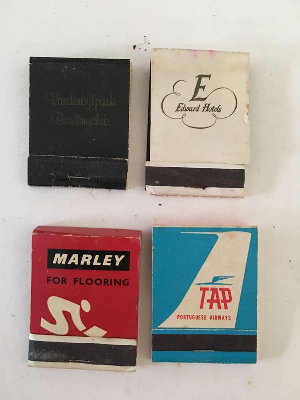 4 VINTAGE MATCH BOOKS MATCHES IN