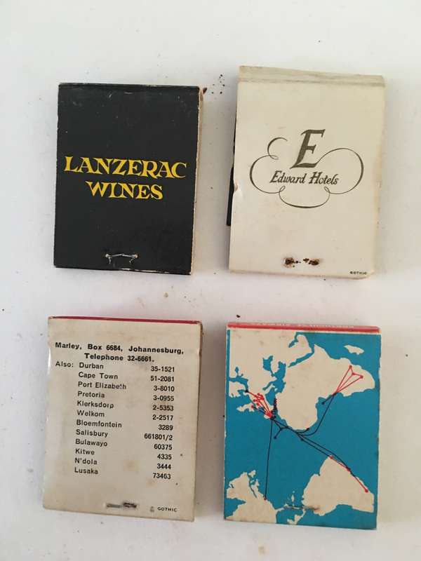 4 VINTAGE MATCH BOOKS MATCHES IN